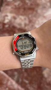 SEIKO SMGG17P1 Rotocall Reissue Digital Quartz Black and Yellow