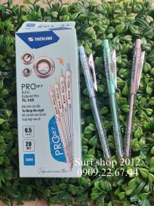 Hộp 20 cây bút bi Thiên Long TL 105 ngòi 0.5mm viết êm nét chữ đẹp