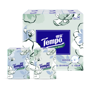【 TEMPO 】Pocket Tissues 4PLY Pocket Hanky SAKURA SCENTED Soft Pack Pocket Paper (12 Packs x 7 Sheets)