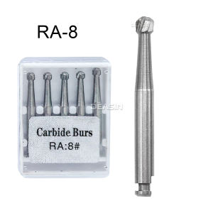 5Pcs/box Length 22.5mm RA Series Polishing Tool Tungsten Carbide Burs Dia.2.35mm Round Bur For Low Speed Contra Angle Handpiece