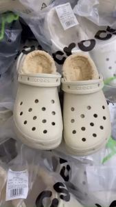 CrocsFanClub – PB342 - sục classic đế cao lót lông chuẩn ấm mùa đông sz w5-w9 chuẩn form