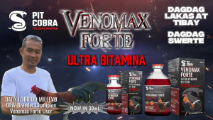 Pit Cobra Venomax Forte 30ml Injectable - Ultra Bitamina B12 5500! Dagdag Kamandag ng Palo ng Manok mo!