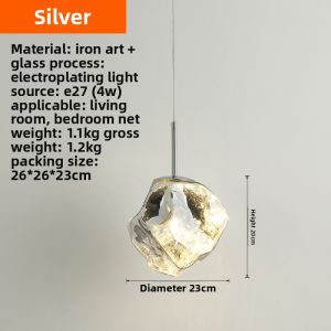 QIANYUE | Design & Creative Lava Glass Ice Cube Pendant Light