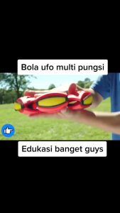 Mainan Bola Ufo Magic Flat Ball LED - Mainan Anak Bola Magic Ufo Lampu Terbang Injak Lempar