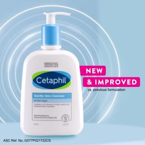 Cetaphil Gentle Skin Cleanser [ For Sensitive Skin / Non-Drying Facial Wash / Paraben Free ] 500ml / 237ml