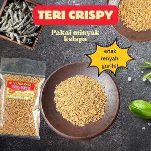 Ikan Teri Crispy Keripik Teri Kering Krispi Siap Saji