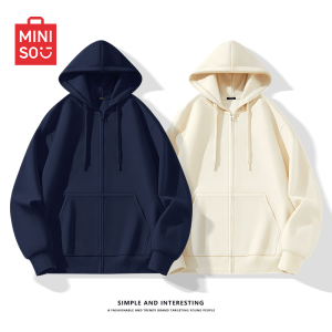 Green Open Cardigan Sweatshirt Mens Style Casual Sporty Lazy Wind Jacket Zipper Heavyweight Autumn Leisure Youth Fashion