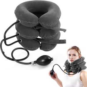 Cervical Neck Traction Device: Neck Stretcher & Collar for Neck & Shoulder Pain Relief