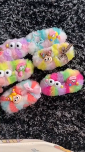 Monster Hair Clip 🎀 小怪物发夹 Klip Rambut Jepit Rambut Kartun Lembut Comel Fluffy Aksesori Rambut Gaya Ins Cute Cartoon Hair Accessories Hair Pin Fluffy
