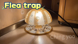 2 PCS Flea Trap Lamp Electric Fly Insect Lamp Led Insect Trap With USB Charging Electric Mosquito Trap Lamp with 2 Glue pad