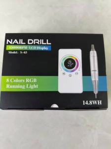 Máy Khoan Móng Tay Điện Có Thể Sạc Lại 45000RPM HD Màn Hình LCD Máy Làm Móng Tay Có Độ Ồn Thấp Cho Móng Tay Gel Ba Lan Có Pin