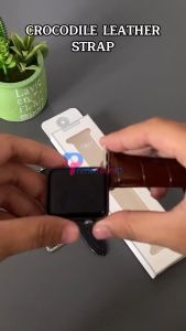 Strap Kulit Crocodile untuk Apple Watch IWO HW