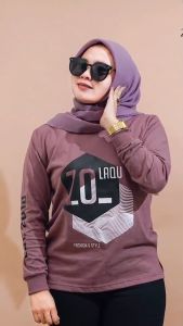 Kaos wanita lengan panjang (3)  ZOLAQU ATASAN WANITA TERBARU 2025 kaos zolaqu combed24s JUMBO LD 130