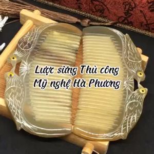 Lược sừng tách chim Bồ Câu (size M-12cm) bỏ túi xách tiện lợi
