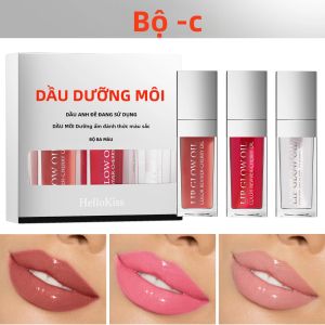 Bộ Ba Dầu Dưỡng Môi Tự Nhiên - Điều Trị Dưỡng Ẩm Cho Môi Khô Nứt Nẻ Dưỡng Chất Lâu Dài Kết Thúc Với Lớp Bóng Mượt Bộ Son Dưỡng Môi