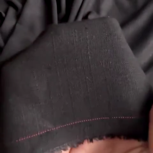 Vải Linen 100% Cotton Màu Đen Khổ 1m35 - Không Giãn Mềm Rũ - May Đầm Áo Váy Set Bộ