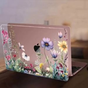 Flower-printed Laptop Case for MacBook Neo 13 2026 A18 Model A3404 Hard Cover for MacBook Air 15 13 Pro 14 16 M1 M2 M3 M4 Case