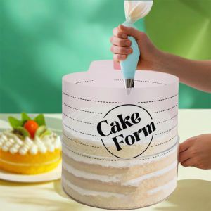 Khuôn Làm Bánh Tròn Bằng Nhựa Acrylic Có Thể Điều Chỉnh Có Thể Thu Gọn Làm Bánh Fondant Mousse Thân Thiện Với Môi Trường Dùng Để Làm Bánh Tự Làm