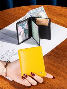SIFULUN | Folding Genuine Leather Wallet Compact Card Holder