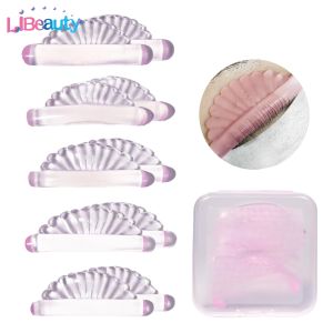 ลิบิวตี้ 5 คู่ ที่ดัดขนตาซิลิโคนแบบใหม่ รูปตัว C สำหรับดัดขนตาแบบถาวร แผ่นรองดัดขนตาแบบเหนียว อุปกรณ์ดัดขนตา เครื่องมือแต่งหน้า