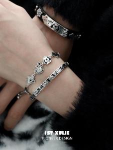 1ST XULIE | Vòng Tay Bạc Ý Đơn Giản Chất Lượng Cao Dễ Thương Ngầu