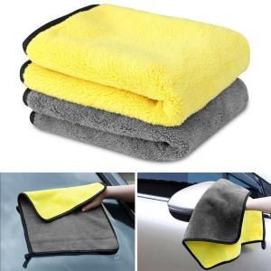 Super Absorption Car Wash Microfiber Towel Home Appliances Glass Cleaning With High Density Coral Velvet Double Sided Towel Wiping Water Car Cleaning Tools