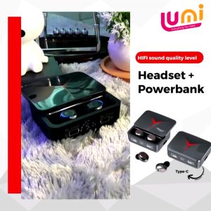 Earphone Bluetooth Wireless Full Bass Headset Bluetooth Jernih Model Kekinian TWS M90 PRO