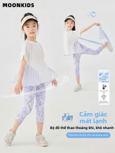 Moonkids | Bộ Đồ Thể Thao Nữ Mùa Hè Nhẹ Khô Nhanh