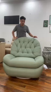 Ghế Béo Sofa Thư Giãn Đọc Sách Chân Bập Bênh Xoay 360° Ngả Điện Tay Cầm Điện Thoại