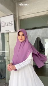 hijab instan zara khimar bolak balik two in one (2 in 1) elhasna