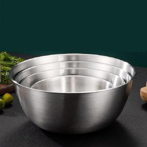 Thickened Stainless Steel Mixing Egg Beating Bowl with Scale 304