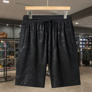 Ice Silk Mens Extra Large Size Shorts Summer Thin Casual Outdoor Wear Cool Five-Quarter Pants Loose Fit High Waist Fashion Urban Style