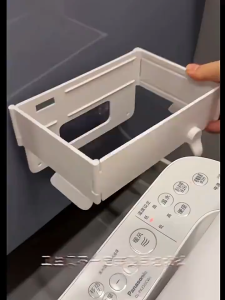 Folding Garbage Rack Cabinet Door Toilet Bathroom Kitchen Desktop Folding Garbage Bag Holder