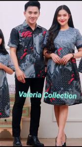 Outfit Keluarga Baju Batik Couple Sekeluarga Berempat Ayah Ibu Anak Dress Dewsa Dress Anak Kemeja Anak Kemeja Slimfit Premium