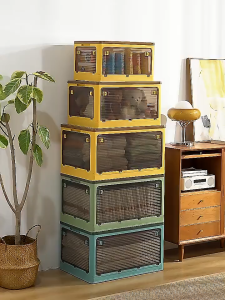 Easyhome.sg Extra Large Movable Storage Box 9001 | Foldable Stackable Organizer | Clothes Quilt Toy Book Storage