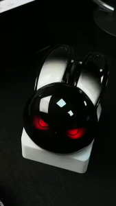 FANTASY E LIFE MOFii M6C Super Cool Evil Bunny Ears Charging Mouse Dual-mode USB Wireless Bluetooth Mouse with Multi-Color Lights Super Mini Cute Personalized Mouse Silent and Smooth Click 400mAh Capacity Battery Comfortable Grip For PC Laptop Android IOS