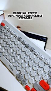 CLiPtec RZK530 Dual-Mode Rechargeable Wireless Multimedia Silent Keyboard (DualConn) for Office & Home