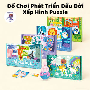 Đồ Chơi Xếp Hình Puzzle 2 Mặt Cao Cấp - Phát Triển Trí Tuệ Tư Duy Logic Chủ Đề Alphabet Động Vật