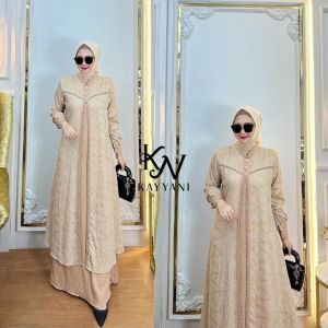 meysha dress by kayyani // gamis katun bordir cantik // gamis kondangan cantik