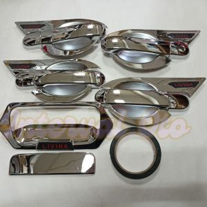 Paket Outer Handle Pegangan Pintu Mobil Livina Lama 2007-2018 Tipe 1 Lubang Kunci Chrome