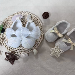 Spring Baby Lace Princess Shoes 0-1 Year Old Baby Walking Shoes Baby Front Shoes Newborn Soft Soled Walking Shoes