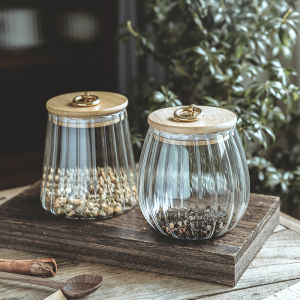Food Storage Jars Clear Food Storage Containers with Airtight Lid Plastic ContainerGlass Food Dispensers