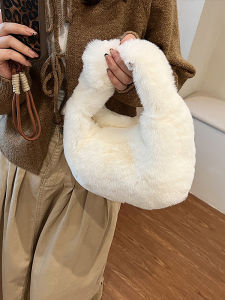 BAORUIFU | Womens Winter Furry Handbag Daily Commuter Use