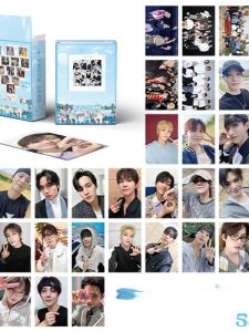 SVT Album Laser Small Cards 50 Pieces 3-Inch round Corner Instant LOMO Cards Postcards Entertainment Collectibles
