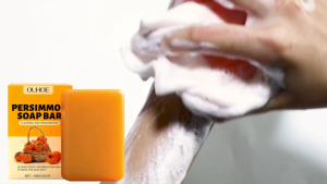 [Ready Stock] OUHOE Persimmon Soap Bar Natural Deodorant Body Odor Eliminator Refreshing Fragrance 100g