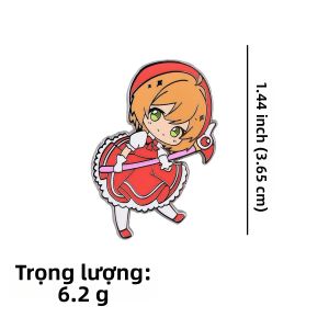 Bandai | Anime Cardcaptor Sakura Kero Chan Trâm Cài Huy Hiệu Hợp Kim Tráng Men Món Quà Dễ Thương Cho Quần Áo Và Trang Trí Ba Lô 18 +