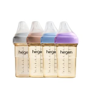 Hegen PCTO Feeding Bottle PPSU Baby Bottle with Med Flow Teat 240ml/8oz