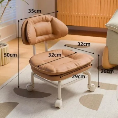 XIWUSHOUJIANG | Đôn Ghế Có Bánh Xoay 360 Độ Cho Trẻ Em Có Tựa Lưng