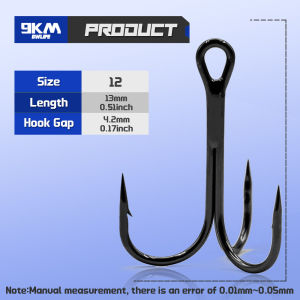 15-50Pcs High Carbon Steel Fishing Treble Hooks Replacement Triple Hooks for Hard Lures Crankbait Spinner Saltwater Freshwater