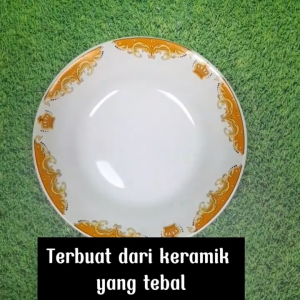 Piring Keramik 1 Lusin 12 pcs Murah / Piring Makan Keramik Lusinan